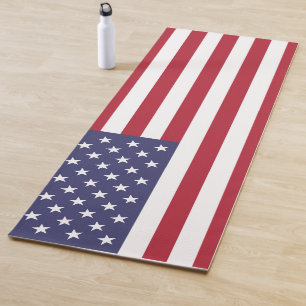 Tapete De Yoga Patriótico do Dia da Independência Americana do