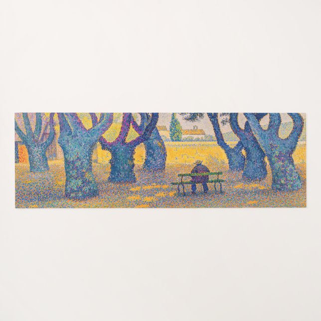 Tapete De Yoga Paul Signac - Place des Lices, Santo-Tropez (Verso (Horizontal))