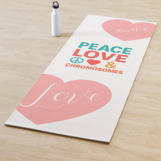 Tapete De Yoga Peace, Love and Chromosomes | Down Syndrome