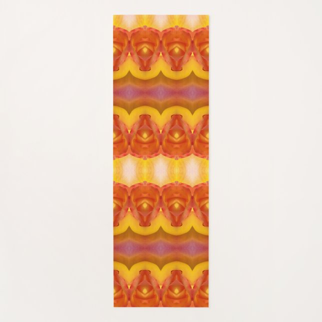 Tapete De Yoga Peace Rosa Ikat 3 (Frente)