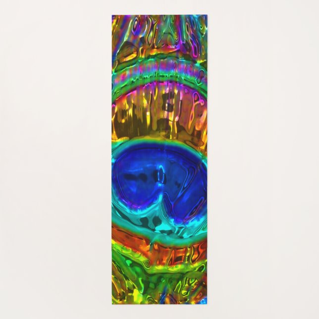 Tapete De Yoga Peacock Glass-1 (Verso)