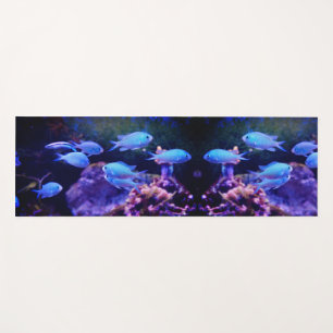 Tapete De Yoga Peixe Azul Tropical