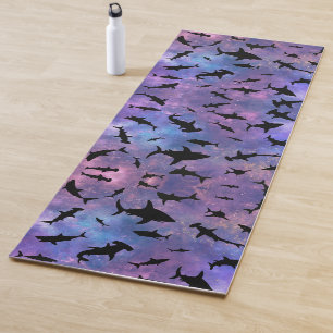 Tapete De Yoga Peixe-tubarão simples mandíbulas-baleias padrão ga