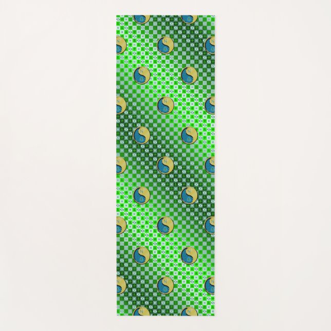 Tapete De Yoga Peixes & Cabra metálica (Frente)