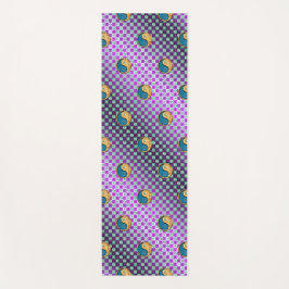 Tapete De Yoga Peixes e Barras de Fogo