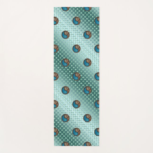 Tapete De Yoga Peixes e Cobra da Terra (Frente)