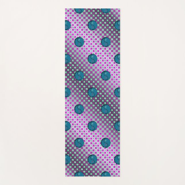 Tapete De Yoga Peixes e Galo de Água (Frente)