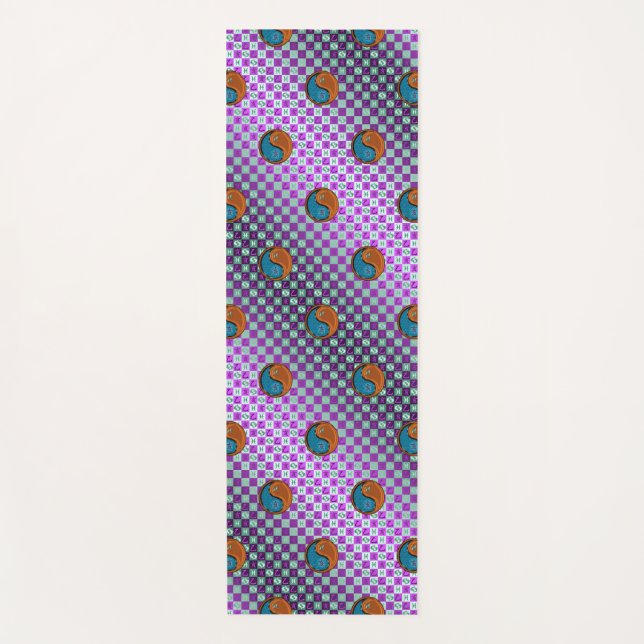 Tapete De Yoga Peixes e Madeira Boar (Frente)