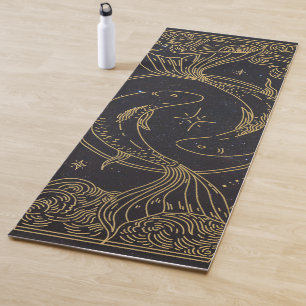 Tapete De Yoga Peixes Símbolo Zodíaco Yoga Mat