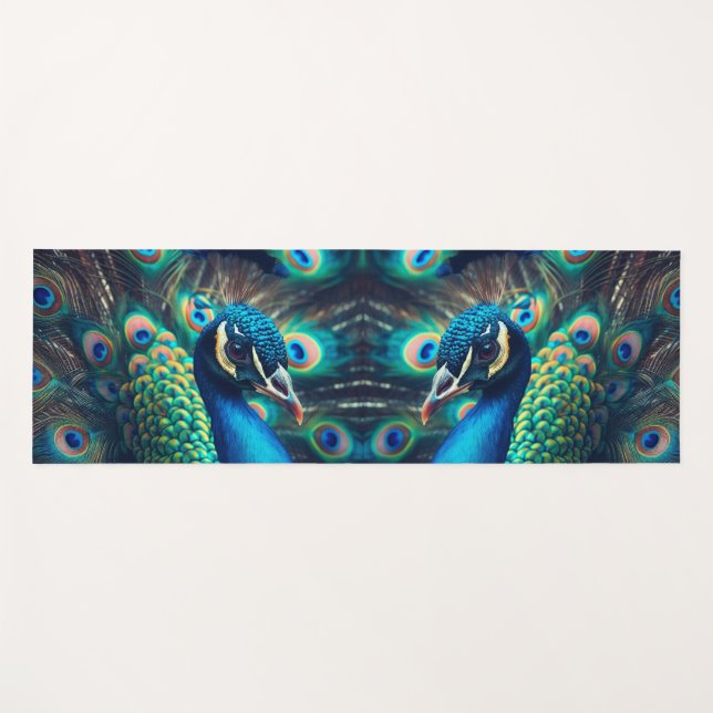 Tapete De Yoga Perfil Peacock (Frente (Horizontal))
