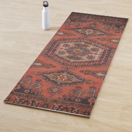 Tapete De Yoga Persa Rug Oriental Accent Vintage Retro Turco