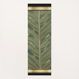 Tapete De Yoga Persa: Verde/Dourado - Ioga Mat