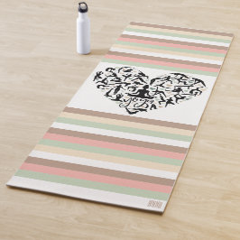 Tapete De Yoga Personalisierte Yoga Matte mit Herz und Name