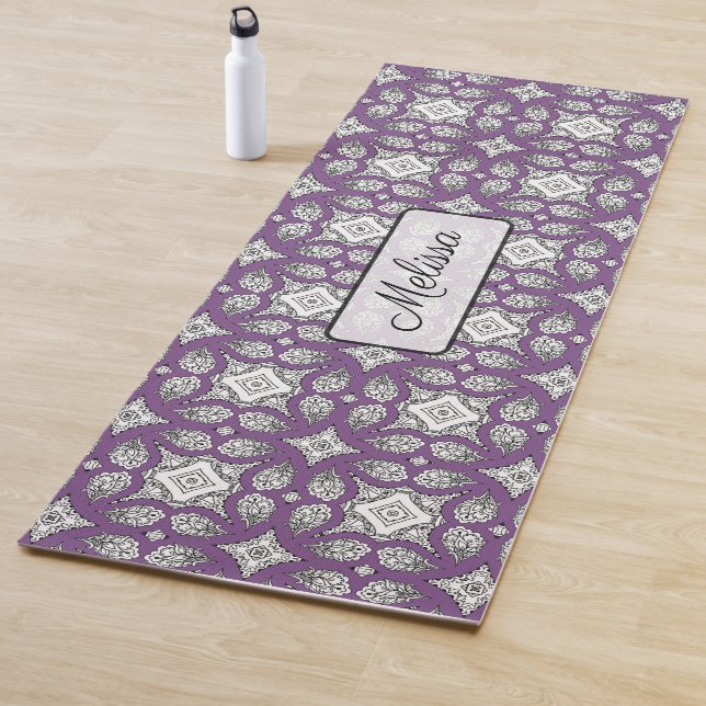 Tapete de Yoga Personalizado Mandala Roxo (In Situ)