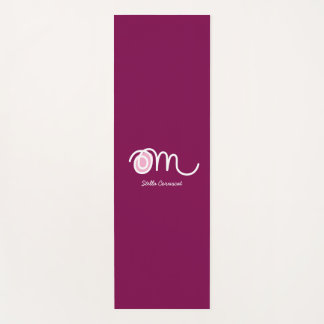 Tapete de Yoga Personalizado Minimalista Om Manusc