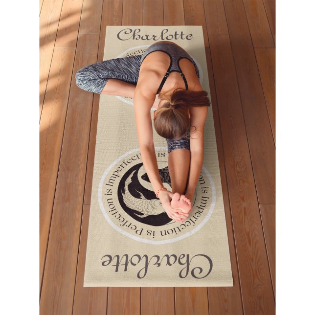Tapete De Yoga (Personalize-me) Yin Yang Workout, Pilates & ((Customize Me) Yin Yang Workout, Pilates & Yoga Mat)