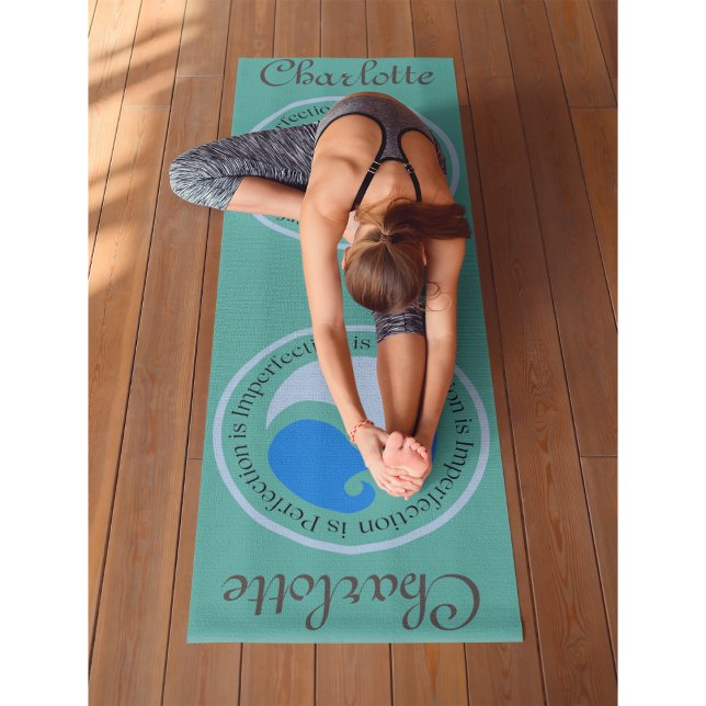 Tapete De Yoga (Personalize-me) Yin Yang Workout, Pilates e ((Customize me) Yin Yang Workout, Pilates and Yoga Mat)