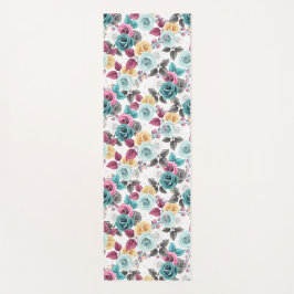 Tapete De Yoga Pétalas Pintadas