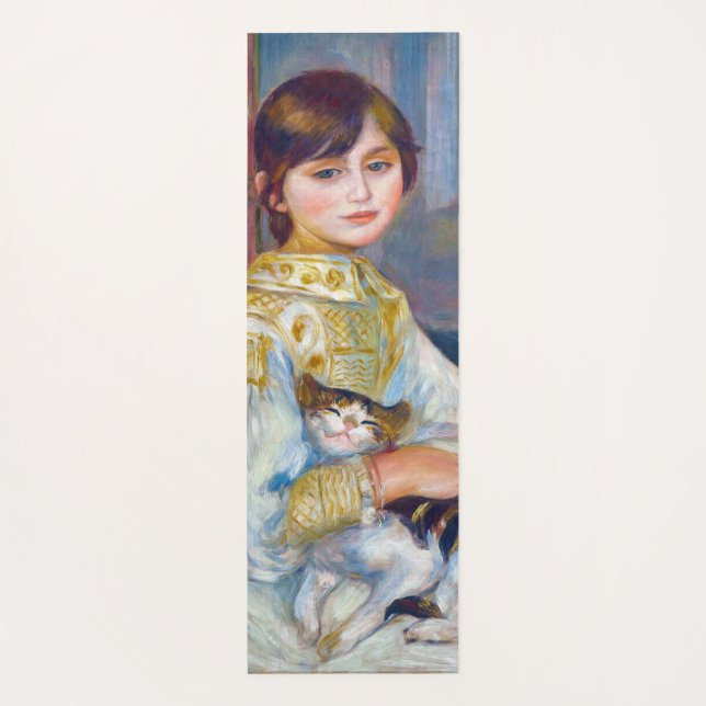 Tapete De Yoga Pierre-Auguste Renoir - Criança com Gato (Verso)