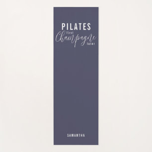 Tapete De Yoga Pilates Divertidos Primeiro Champanhe Depois do Wo