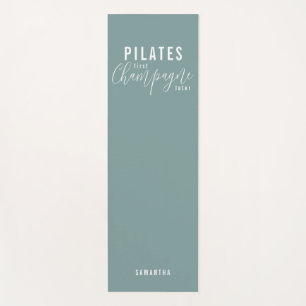 Tapete De Yoga Pilates divertidos Primeiro Champanhe Depois do Wo