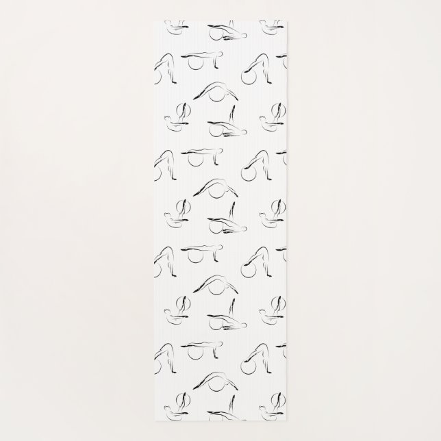 Tapete De Yoga Pilates levanta o teste padrão (Verso)