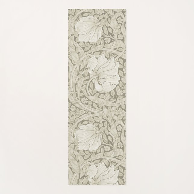 Tapete De Yoga Pimpernel Ivory, William Morris (Frente)