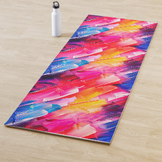 Tapete De Yoga pinceladas 2 padrão