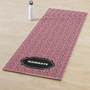 Tapete De Yoga PINK LEOPARD IMPRIMIR Yoga Mat ecológico
