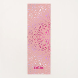 Tapete De Yoga Pink Ombre Pattern Yoga Mat
