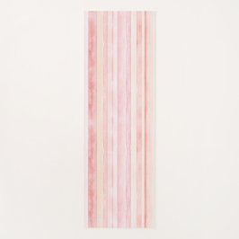 Tapete De Yoga Pink Peach Blush Stripes