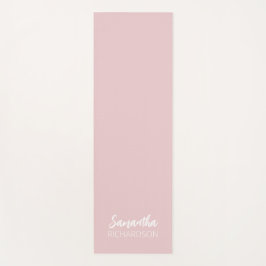 Tapete De Yoga Pink Personalized Monogram Name