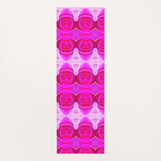 Tapete De Yoga Pinkey Rosa Ikat (Frente)
