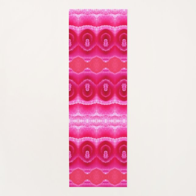 Tapete De Yoga Pinkey Rosa Ikat 3 (Frente)