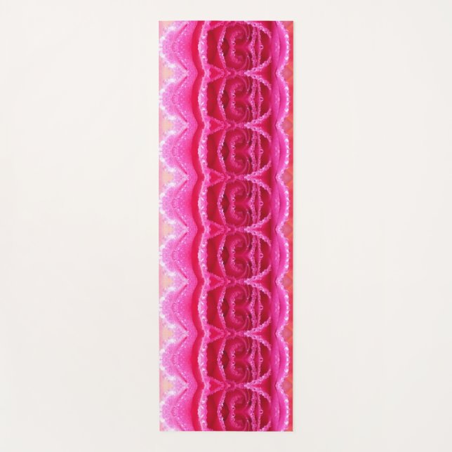 Tapete De Yoga Pinky Rosey Ikat 2 (Frente)