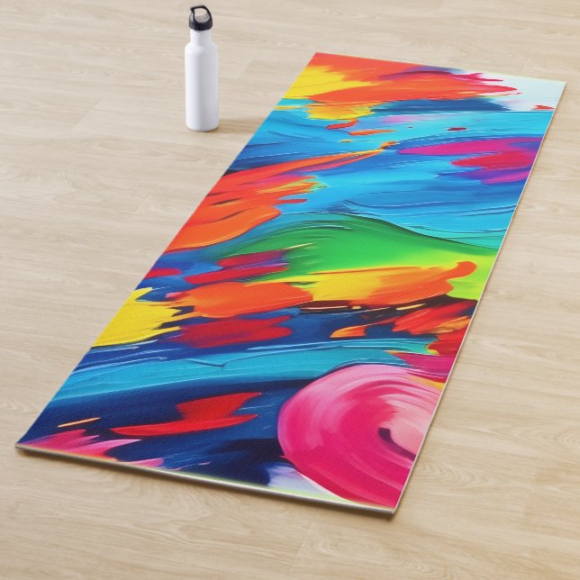Tapete De Yoga Pintura Joyful Color Explosion (In Situ)