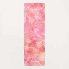 Tapete De Yoga Piso de Meditação Rosy Pink Abstrato Namaste