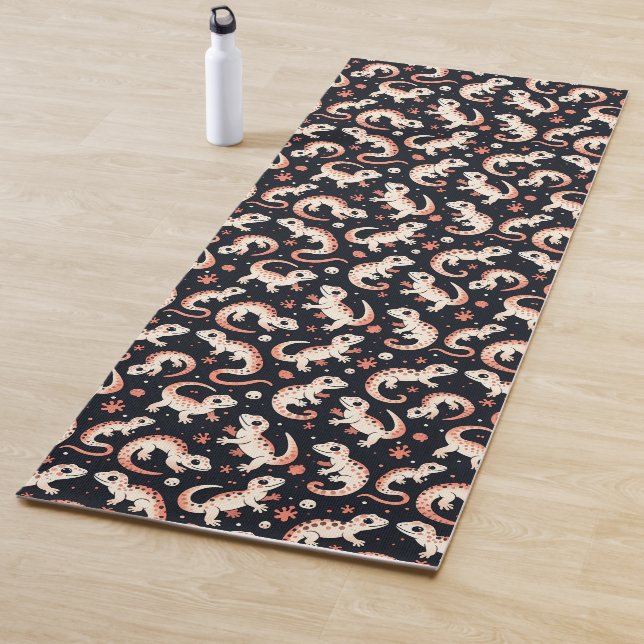 Tapete De Yoga Playful Gecko Pattern (In Situ)