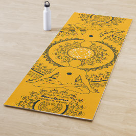 Tapete De Yoga Plexus Solares Abrindo o Brilhante de Manipura