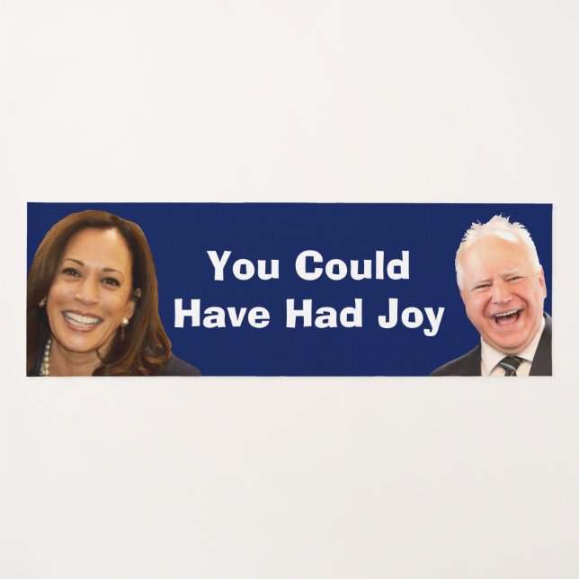 Tapete De Yoga Podias Ter Alegria (Frente (Horizontal))