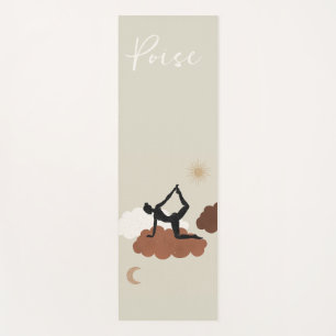 Tapete De Yoga Poise balace Grace Yoga estimula nuvens lua-sol