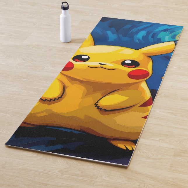 Tapete De Yoga Pokémon und seine Treue Freunde (In Situ)
