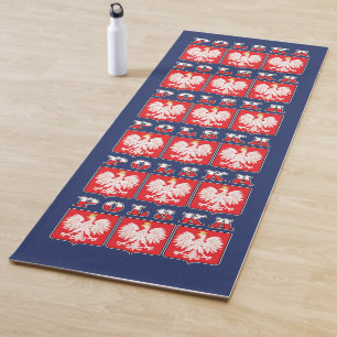 Tapete De Yoga Polska Eagle Flag Shields