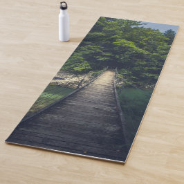 Tapete De Yoga Ponte de suspensão simples rio Idrijca, Eslovênia