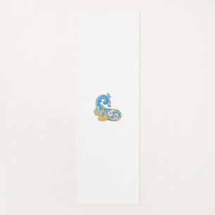 Tapete De Yoga Ponto, Sherpa Blue, Ouro Design