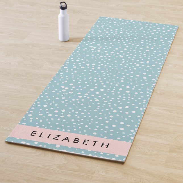 Tapete De Yoga Pontos Dalmáticos Azuis, Pontos Dalmáticos, Seu No (In Situ)