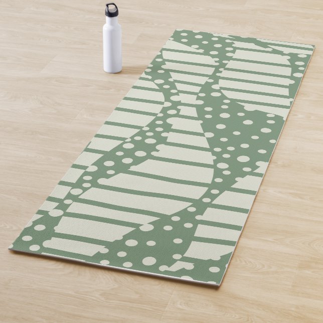 Tapete De Yoga Pontos e faixas 2 - Verde (In Situ)