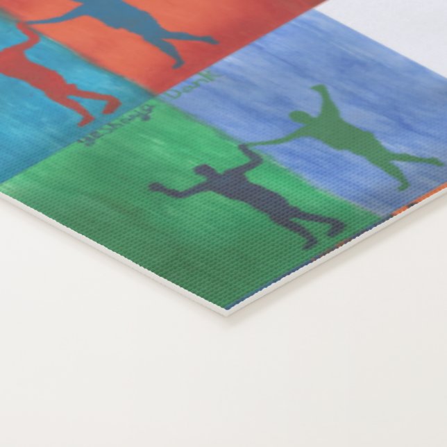 Tapete De Yoga Pop art no.1 by Yeshaya Dank - unity & harmony (Detalhe)