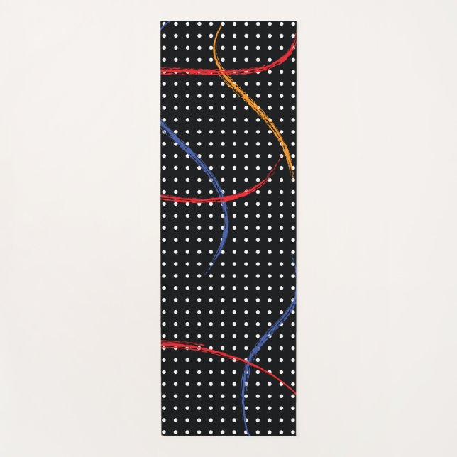 Tapete De Yoga Portas e Splatter de Pintura Retroativa (Frente)