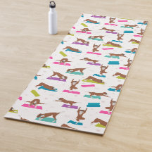 pose de yoga de cão-boxeiro